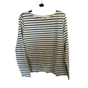 JCrew long sleeve striped shirt size large